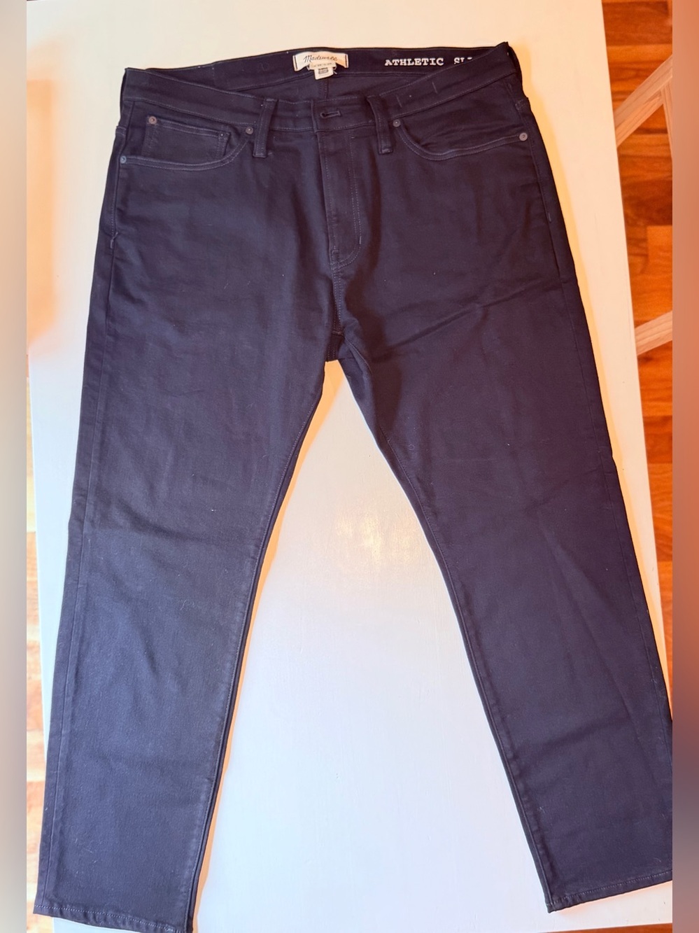 NWOT Madewell Coolmax Athletic Fit Men’s Black Jeans W38 X L30